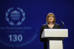 13 October 2019 National Assembly Speaker Maja Gojkovic at the Inaugural Ceremony of the 141st Assembly of the Inter-Parliamentary Union